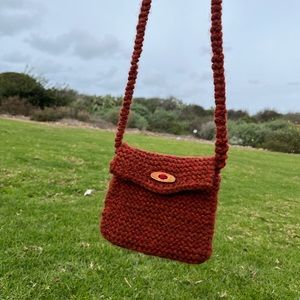 Handmade crochet mini purse
